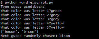 Screenshot of Script CLI